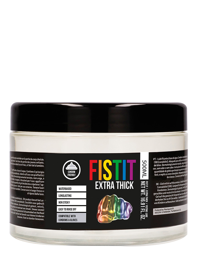 Lubrikant na vodní bázi FistIt extra thick rainbow 500 ml