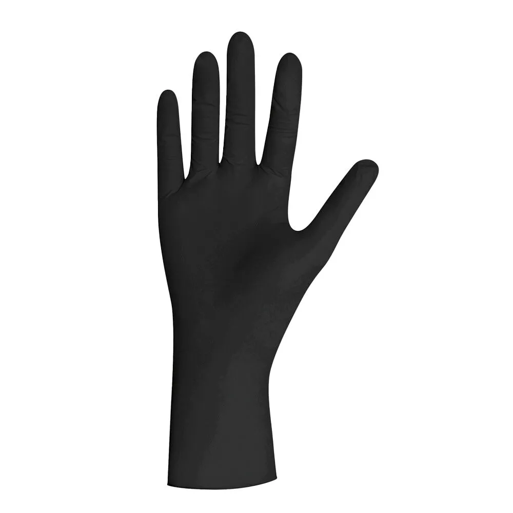 Latexové černé rukavice 100 ks velikost M