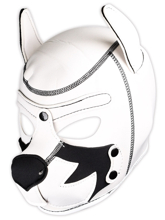 Maska psa bílo-černá