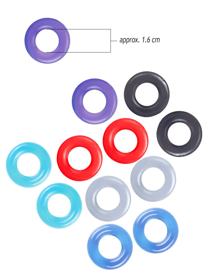Silikonový kroužek mix barev 2 kus