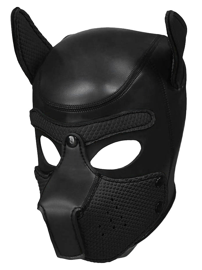 Puppy play Dog Mask černá