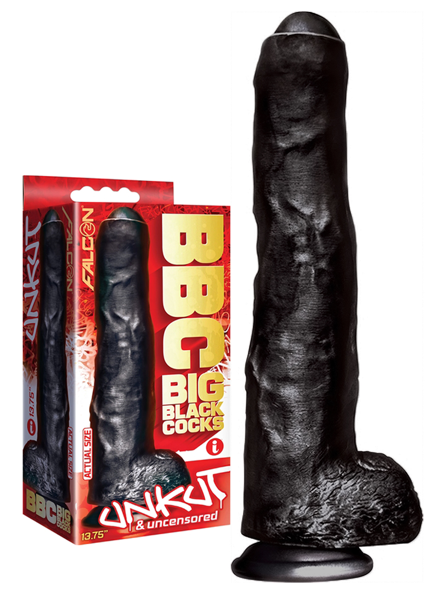Dildo Big Black Cock Uncut & Uncensored 28 cm