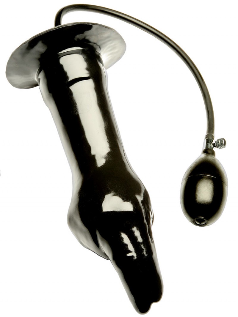 Nafukovací XL Fist Pump černé s výplní 25 cm